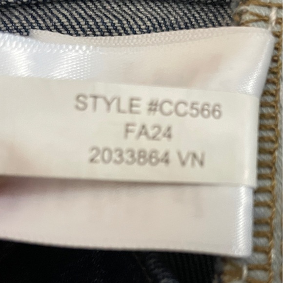 J. Crew Denim Trouser 1996 Semi-Stretch Resin Rinse Wide Leg Jeans Size 33 CC566 - Picture 12 of 13